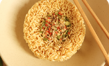 酵母卵白在利便面的应用