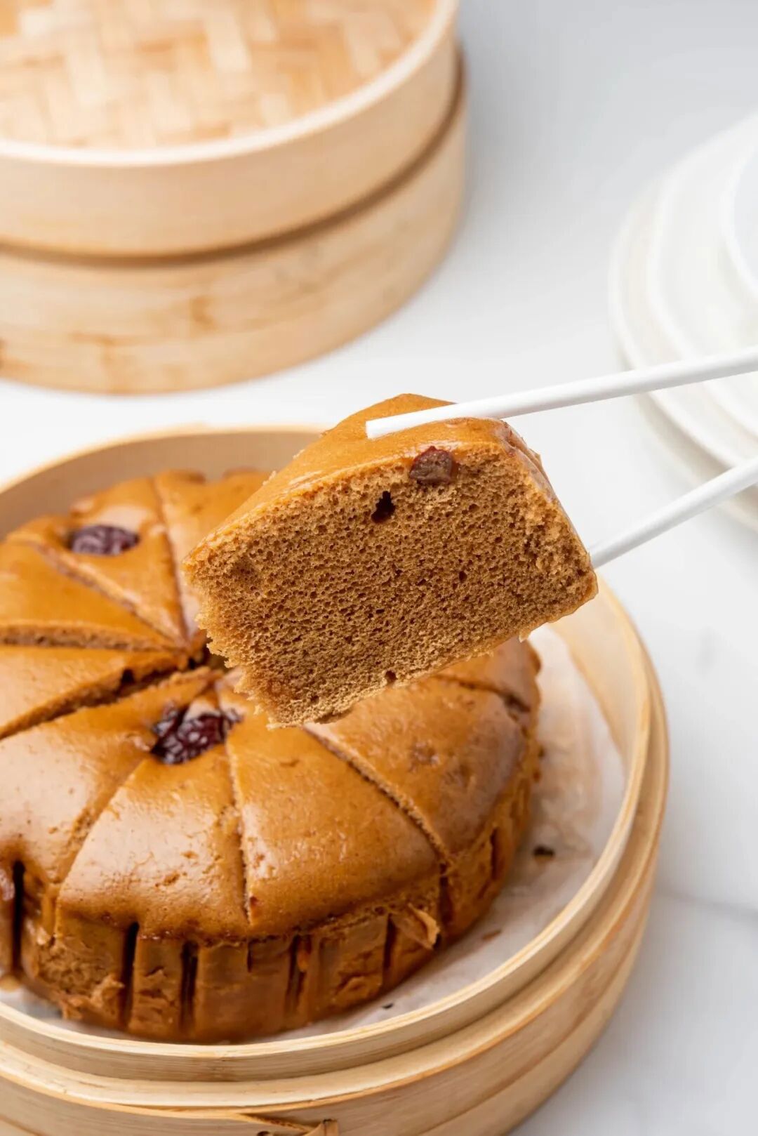 红糖红枣发糕的制作